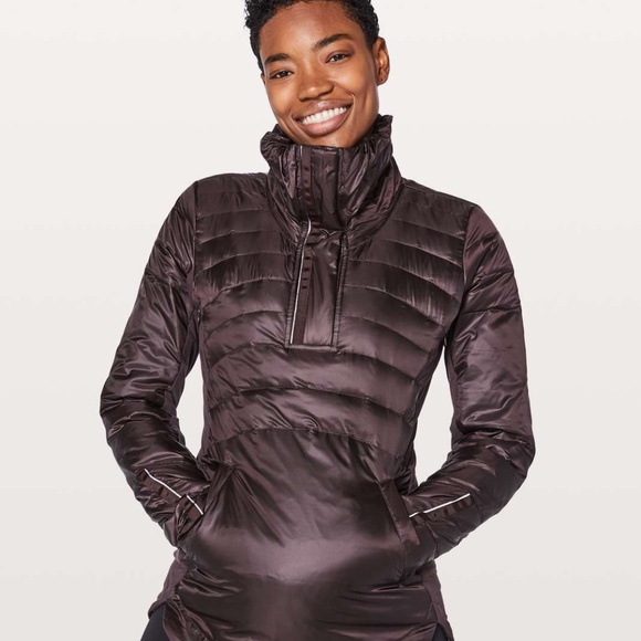 Lululemon Down For A Run Pullover II Black Cherry Sz 6❤️ - Picture 2 of 9